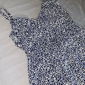 Torrid Navy and White Animal Print Dress